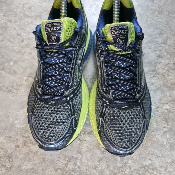 Brooks Ghost 6 Running Sneakers Shoes Green Lace Up Mens 7 / Womens 8.5 - Picture 4 of 9